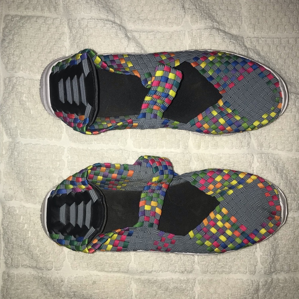 Multi-Colored On Gray Comfort Flats - image 2